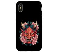 Masque de démon Japonais Yokai Devil Cherry Blossom Hannya Oni Coque pour iPhone X/XS