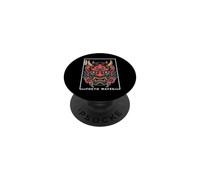 Masque de démon Japonais Yokai Devil Hannya Japan Oni PopSockets PopGrip Adhésif