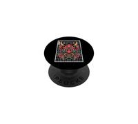Masque de démon Japonais Yokai Devil Hannya Japan Oni PopSockets PopGrip Adhésif