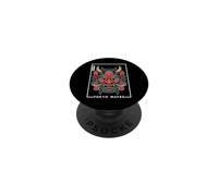 Masque de démon Japonais Yokai Devil Hannya Japan Oni PopSockets PopGrip Adhésif
