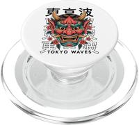 Masque de démon Japonais Yokai Devil Hannya Japan Oni PopSockets PopGrip pour MagSafe
