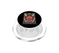 Masque de démon Japonais Yokai Devil Hannya Japan Oni PopSockets PopGrip pour MagSafe