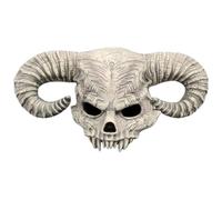 Masque de démon, tête de mort d'animal, accessoire costume d'Halloween