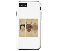 Masque de démon Traditionnel avec Trois Visages d'art Japonais Coque pour iPhone SE (2020) / 7/8