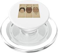 Masque de démon Traditionnel avec Trois Visages d'art Japonais PopSockets PopGrip pour MagSafe