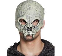 Boland Demi-masque en mousse 72151 Crâne Taille unique Adulte Homme Halloween