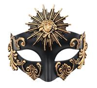 Masque de dieu du soleil romain Steampunk Phantom Masquerade Cosplay Demi-visage en plastique Hommes Femmes Punk Carnaval Halloween Accessoires de danse Masque
