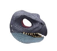 Masque de Dinosaure Mâchoire Mobile, Masque de Raptor Accrocheur en Latex, Couvre-chef en Latex avec Mâchoire Mobile D'ouverture, Cosplay Fête Anniversaire Halloween Noël Enfants Adulte(violet)