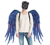 Masque de Dragon, Costume de Hibou, Ensemble Masque et Ailes Hibou, Costumes d'Halloween en Mousse PU Unisexe Taille Unique Costume Adulte Cosplay Ensemble pour Adulte Halloween Cosplay Mascarade