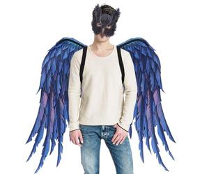 Masque de Dragon, Costume de Hibou, Ensemble Masque et Ailes Hibou, Costumes d'Halloween en Mousse PU Unisexe Taille Unique Costume Adulte Cosplay Ensemble pour Adulte Halloween Cosplay Mascarade