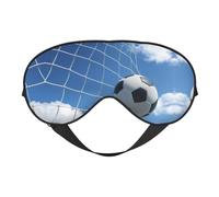 Masque de football doux pour les yeux confortable avec sangle réglable en tissu respirant pour la maison, les voyages, le camping et plus encore