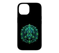 Masque de Gardien du Temple Lumineux emblème Antique Relique Coque pour iPhone 14