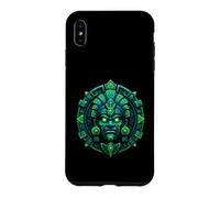 Masque de Gardien du Temple Lumineux emblème Antique Relique Coque pour iPhone XS Max