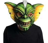 Masque de Gremlins pour adultes accessoire de costume vert-jaune