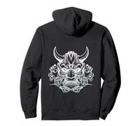 Masque de Guerrier samouraï, Masque Hannya Oni/Japon Anime Sweat à Capuche