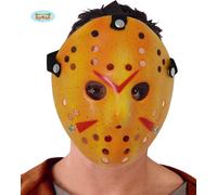 Masque de hockey tueur masque pour Halloween blanc-rouge
