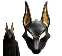 Masque de Jackal pour cosplay, Halloween, jeu de rôle | Masque de chacal égyptien - pour les vacances, les fêtes masquées, les spectacles, les spectacles, les séances photo, les événements sur le