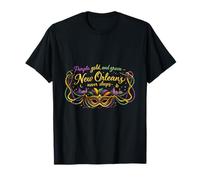Masque de la New Orleans Mardi Gras Beads City Pride T-Shirt