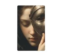 Masque de la Renaissance avec plaque murale vierge pour interrupteur décoratif pour cuisine, salle de bain, taille 11,4 x 7 cm