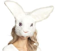 Masque de lapin avec peluche Masque d'animal blanc