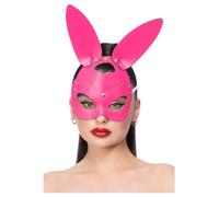Masque De Lapin En Cuir Synthétique Pour Halloween Festival Disco Avec Clous