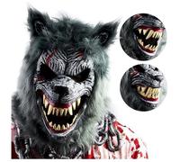 Masque de loup-garou Halloween 1 pièce Taille unique