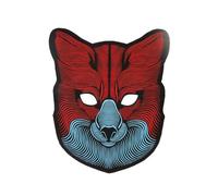 Masque De Loup Lumineuse Led (Taille Unique) Multicolore