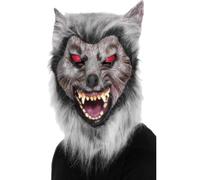 Masque De Loup Pour Adultes Halloween Costume Fantaisie Masque En Latex Deluxe