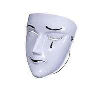 Masque de mascarade complet - Design créatif de rire de deuil, accessoire de costume pour homme, couverture faciale en PVC, style triste et heureux , masque fantaisie cool | Carnaval Cosplay Par