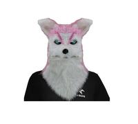 Masque de mascarade Déchaînez-vous avec notre animal tendance,Choix pour les événements à thème de festivals et les aventures déguisées (White,25cm)