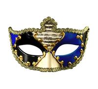 Masque de mascarade pour femmes et hommes, masque vénitien à carreaux de style vintage pour la fête de Mardi Gras (K)