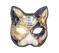 Masque de mascarade pour femmes et hommes, masque vénitien à carreaux de style vintage pour la fête de Mardi Gras (7)