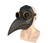 Masque de médecin de la peste en caoutchouc noir