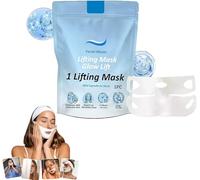 Masque de menton de chinologie - Masque de levage de menton de chinologie - Masque de levage double menton - Masque de levage en V - Masque facial au collagène pour homme et femme (1 boîte)