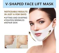 Masque de menton de chinologie pour homme et femme - Dites adieu à votre double menton maintenant (1 boîte)