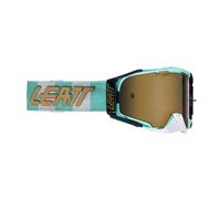 Masque De Motocross LEATT Velocity 6.5 Ice Bleu Lentille Bronze 68%
