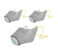 Masque De Muselière Pour Chien - Pack Taille Petite, Moyenne Et Grande, Bouclier En Matériau Non Tissé, Filtre Facial À Respiration Douce Avec Structure Flexible | Housse De Protection Réutilisable Po