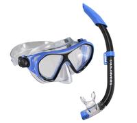 U.s. Divers Combo Dorado Ii Junior Snorkeling Set Bleu Enfants