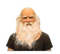 Masque de Noël Père Noël Masque intégral en latex Masque humain Cosplay