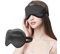 Masque de Nuit 100% Soie de Mûrier Biologique, 99% Bloquant La Lumière, Avec Bande Réglable Pour Femmes, Hommes Et Enfants, Masque de Sommeil Pour Les Yeux Pour Les Voyages, Masque Visage
