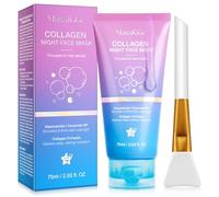 Masque de Nuit au Collagène, Collagen Night Wrapping Mask, Masque de Collagène pour le Visage, Masque Visage Collagene, Hydratation Intense, Réduit les Rides, Améliore l'Élasticité de la Peau