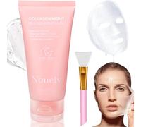 Masque de Nuit au Collagène, Collagen Night Wrapping Peel Off Mask, Masque de Collagène Visage Korean pour une hydratation profonde et durable qui lisse et raffermit la peau pendant la nuit