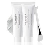 Masque De Nuit Au Collagène, Gollagen Skin Glow Mask, Masque Collagene Visage Korean, Masque De Lait Coréen, Hydrate & Refresh for Extra-Dry Skin, Hydratant Et éclairant, Pour Une Peau Radiante (2PC)