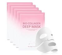 Masque de nuit au collagène, masque de nuit anti-rides lifting pour le visage, hydratant, minimise les pores, réduit les rides et ridules pour tous les types de peau (5 pièces)