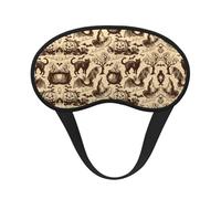 Masque de nuit avec imprimé chapeau de sorcière, blocage de la lumière, doux et confortable, pour homme et femme, pour dormir, voyage, travail de nuit