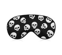Masque de nuit BlockLight Night Mask Skull Bones, sans pression, respirant, pour voyage, occultant