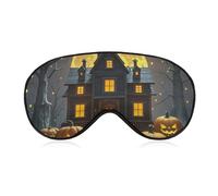 Masque de nuit d'Halloween pour homme et femme, respirant et réglable, masque de sommeil ultra doux, bandeau de voyage léger pour avion, sieste, sommeil nocturne