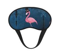 Masque de nuit doux et confortable avec imprimé chapeau de sorcière et flamant rose pour Halloween, pour homme et femme, pour dormir, voyage, travail de nuit