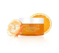 Masque de nuit en gel à la vitamine C pour le visage, masque de nuit léger à base d'acide hyaluronique, masque naturel et doux pour le visage offrant une hydratation durable
