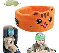 Masque de nuit enfant doux et confortables, sans aucune pression, bandeau bluetooth enfant, haut-parleur intégré, bandeau écouteurs pour dormir, remplacer les écrans par une histoire audio (STYLE-2)